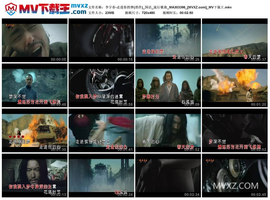 李宇春-走进你的梦(消伴)_国语_流行歌曲_MA303396